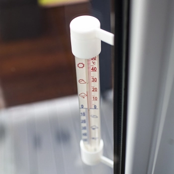Termometr zewnętrzny biały (-60C do +50C) 23cm