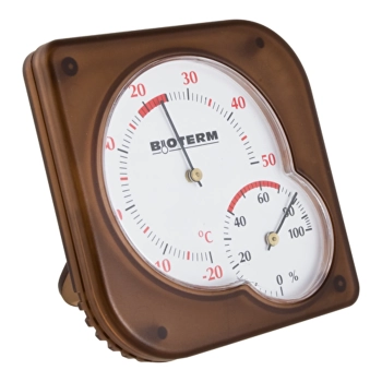 Termometr wewnętrzny bimetaliczny z higrometrem (-20 do +50C) mix