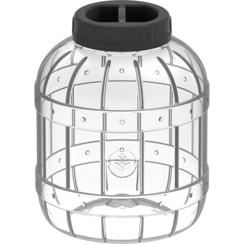 Nietłukący, wielofunkcyjny słoik z czarną zakrętką, 5 L