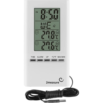 Stacja pogodowa – elektroniczna, sonda, biała