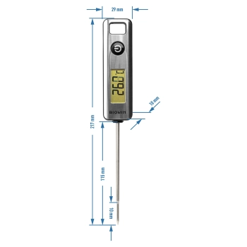 Elektroniczny termometr kuchenny, LCD (-50C do +200C)