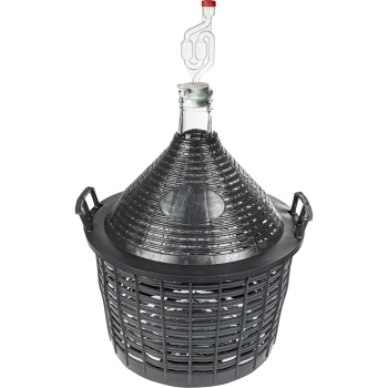 Balon do wina 20 L w koszu plastikowym