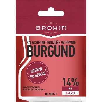 Drożdże winiarskie Burgund bez namnażania, 20 ml
