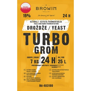 Drożdże gorzelnicze Turbo Grom 24h