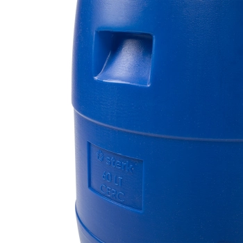 Beczka na kapustę 60 L, z obręczą dociskową, niebieska, Sterk
