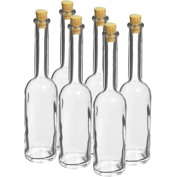 Butelka na nalewkę 100 ml 6 szt.+ 6 korków