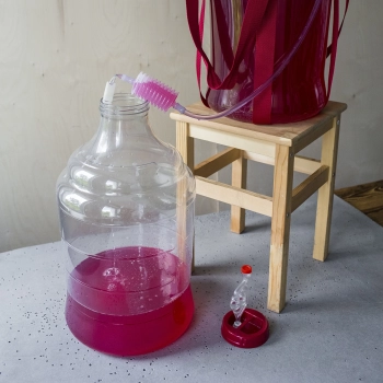 Balon do wina lekki, nietłukący, z szelkami, 25 L