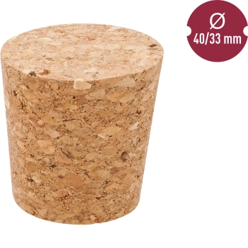 Korek z korka 40/33 mm