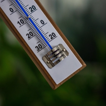 Termometr pokojowy z białą skalą (-30C do +50C) 20cm