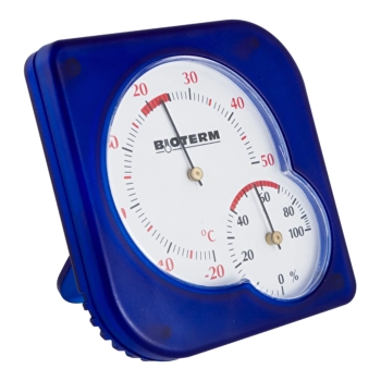 Termometr wewnętrzny bimetaliczny z higrometrem (-20 do +50C) mix
