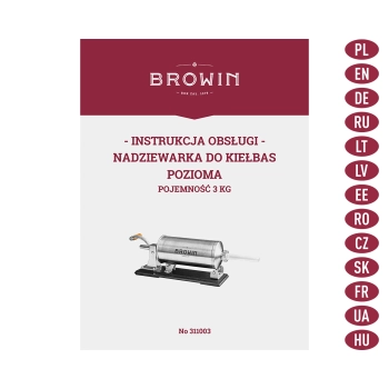 Nadziewarka pozioma 3 kg