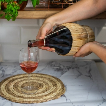 Butelka Fiasco 2000 na wino w oplocie - 2 l