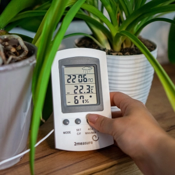 Stacja pogodowa – elektroniczna, sonda, biała