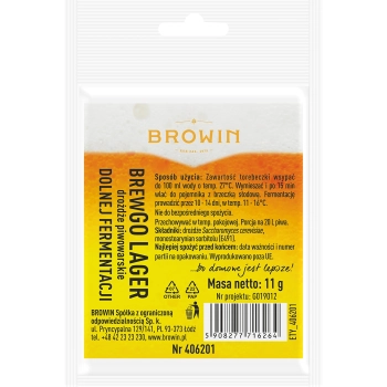 Drożdże piwowarskie BrewGo Lager, 11 g
