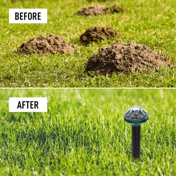 Solarny odstraszacz kretów z lampą LED