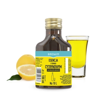 Esencja o smaku cytrynowym z naturalnym aromatem na 10 L - 100 ml