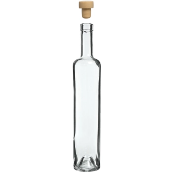 Butelka Marina z korkiem, biała 0,5 L