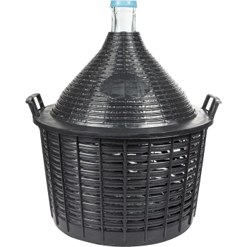 Balon do wina 25 L w koszu plastikowym