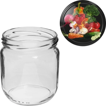 Słoik TO Gurken 425 ml zakrętką kolorową fi 82/6 - 6 szt.