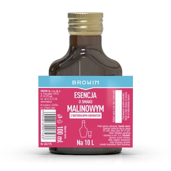 Esencja o smaku malinowym z naturalnym aromatem na 10 L - 100 ml