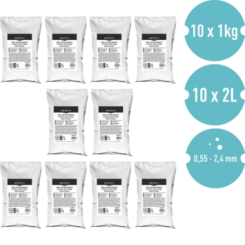 Węgiel aktywny kokosowy 1 kg x 10 - zestaw