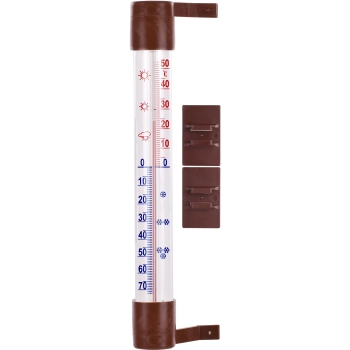 Termometr zewnętrzny brązowy (-60C do +50C) 23cm