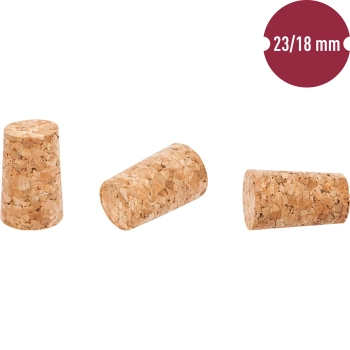 Korek z korka 23/18 mm 10 szt.