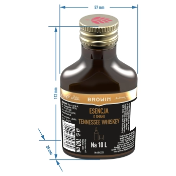 Esencja o smaku Tennessee whiskey na 10 L - 100 ml