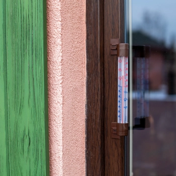 Termometr zewnętrzny z transparentną skalą (-70C do +50C) 23cm mix