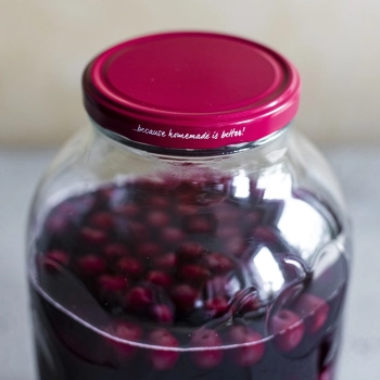 Słoik 5 L z ornamentem zakrętka bordo fi 100