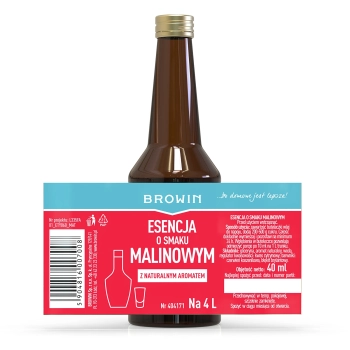Esencja o smaku malinowym z naturalnym aromatem na 4 L - 40 ml