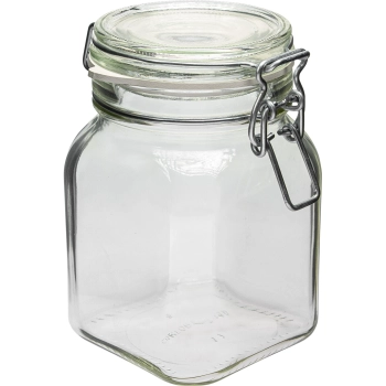 Słoik Comfort 750 ml kwadrat. zamykany hermetycznie