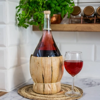 Butelka Fiasco 2000 na wino w oplocie - 2 l