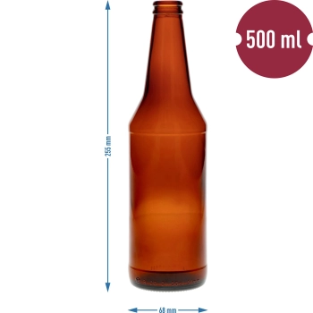 Butelka na piwo 0,5 L - zgrzewka 8 szt.