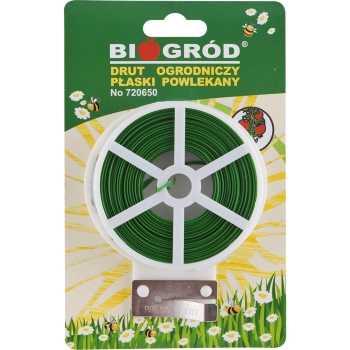 Drut ogrodniczy płaski, powlekany PCV 50m x 2mm