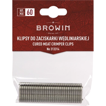 Klipsy do zaciskarki wędliniarskiej - 60 szt.