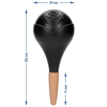 Kula nawadniająca do roślin, czarna matowa z ceramiczną nóżką, 400ml