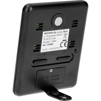 Stacja pogodowa – elektroniczna, bezprzewodowa, czarna