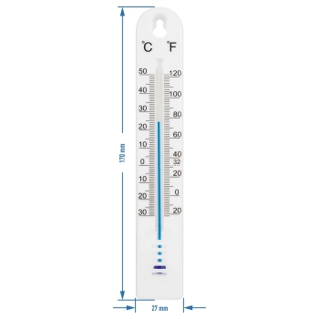 Termometr uniwersalny (-30 do +50C), 17 cm, biały