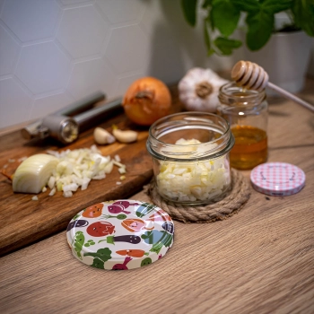 Słoik TO 235 ml z kolorową zakrętką fi82 - 6szt.