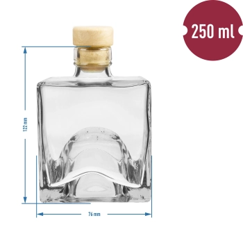 Komplet butelek do nalewek Bruno 250 ml - 3 szt.
