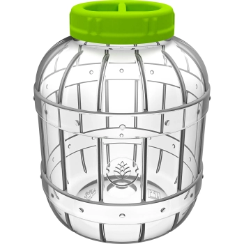 Nietłukący, wielofunkcyjny słoik do kiszenia + szczypce, 5 L