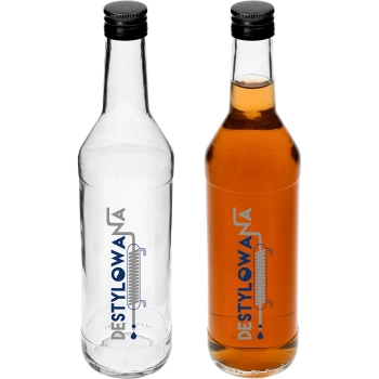 Butelka 0,5 L z zakrętką i nadrukiem Destylowana - 4 szt.