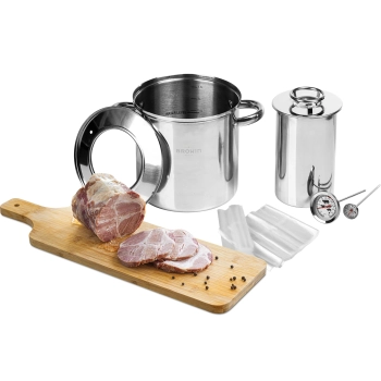 Zestaw z płaszczem wodnym-szynkowar 1,5 kg + garnek