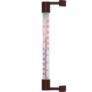 Termometr zewnętrzny brązowy (-50C do +50C) 22cm