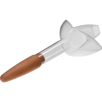 Nawadniacz do roślin – listek przezroczysty z ceramiczną nóżką, 120 ml