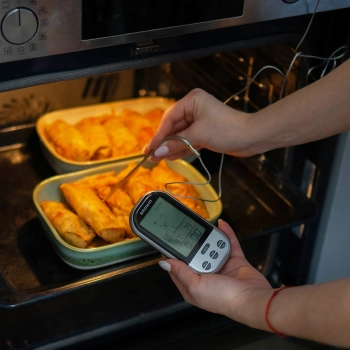Elektroniczny bezprzewodowy termometr kuchenny z sondą (0C do 250C)