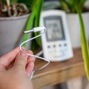Stacja pogodowa – elektroniczna, sonda, biała