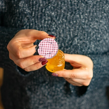 Słoik twist-off 30 ml kolorową zakrętką fi 43 - 10 szt.