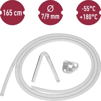 Wężyk silikonowy fi 7/9mm - temp. -55 +180C